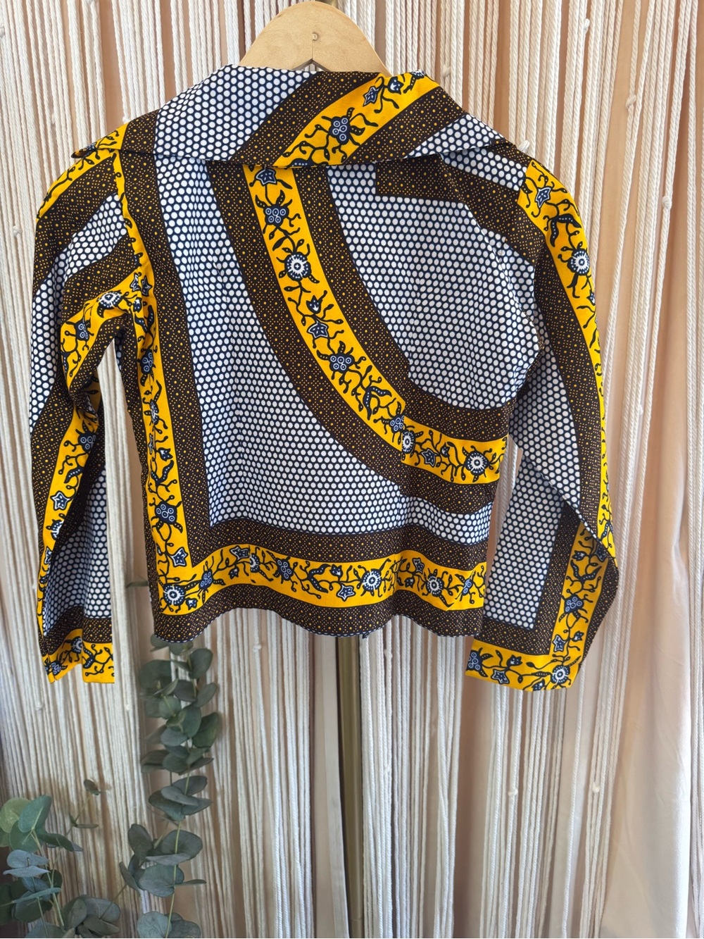two-piece matching dutch wax set tailored blazer & wide-leg palazzo pant African - Picture 13 of 16